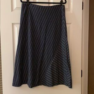 JJill Blue Striped Midi Skirt PM